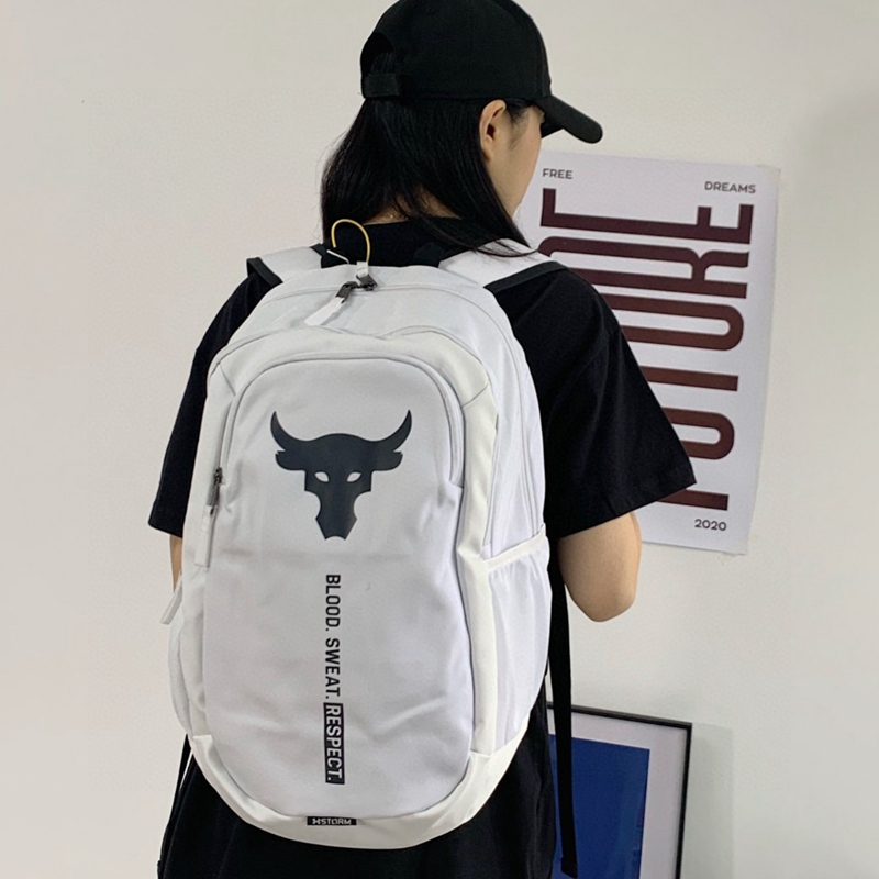 Under Armour Johnson co-branded bull head backpack training bag student backpack
