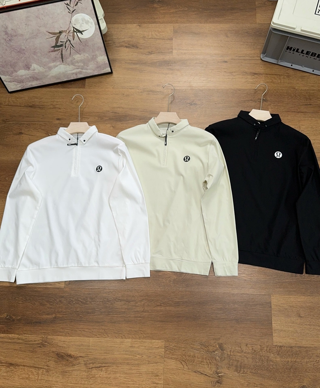 Lululemon Men's Half-Zip Performance Polo – Long-Sleeve Athletic Shirt for Sports & Casual Wear