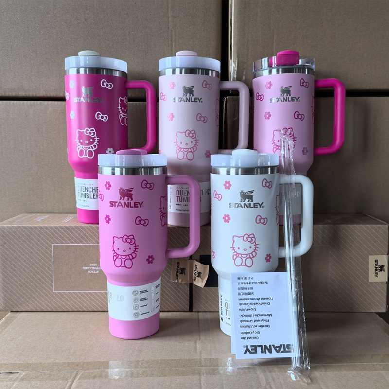 Stanley Kitty Cat co-branded white star Stanley 2nd generation 40OZ thermos cup