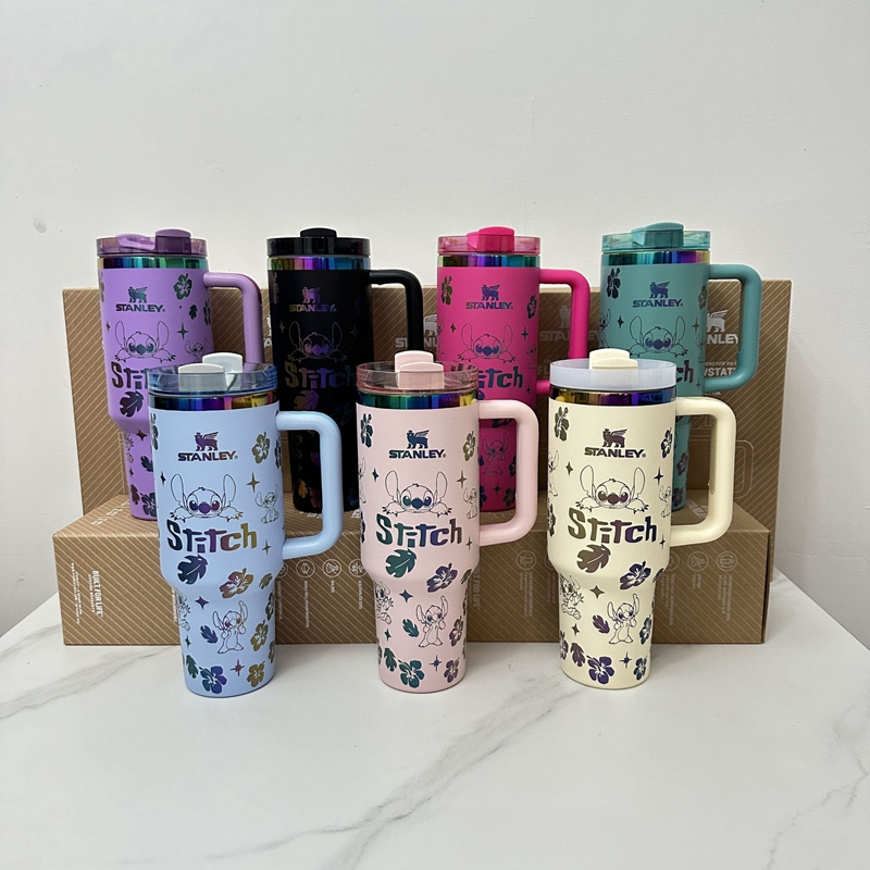 Stanley Stitch co-branded 40OZ stainless steel thermos cup car cup straw cup
