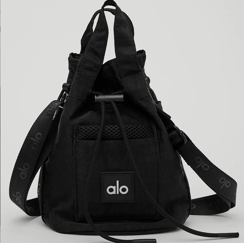 Alo yoga bucket bag casual sports crossbody bag women's small portable yoga bag outdoor storage bag 