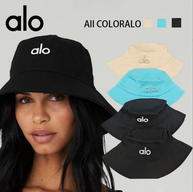 Alo yoga fisherman hat Korean style solid color fashionable fisherman hat couple hat outdoor leisure fishing sun hat