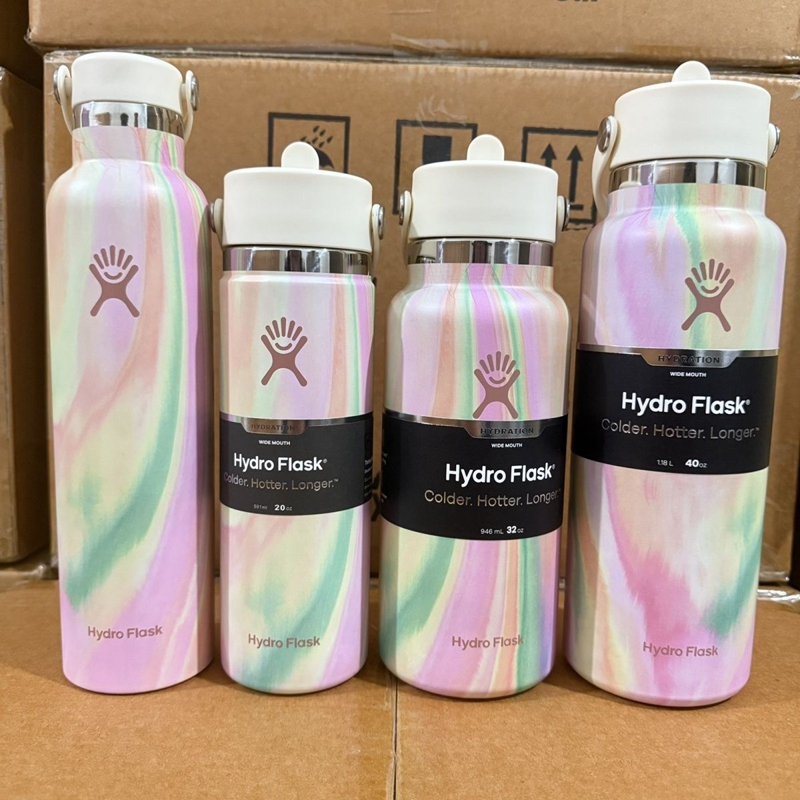 24/20/32/40ozHydro Flask New Straw Lid Tumbler 40oz - Simple & Stylish Vacuum Insulated Water Bottle
