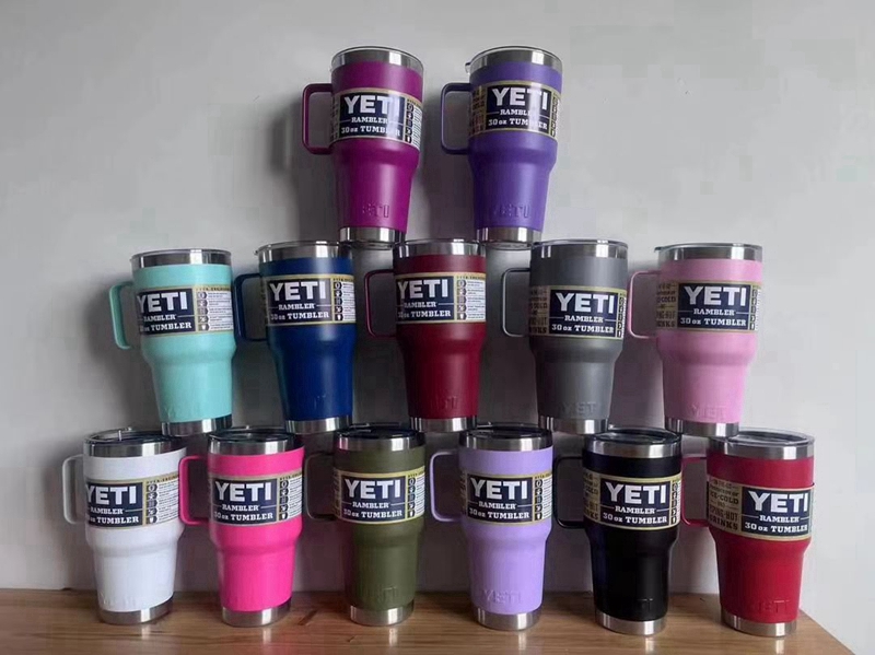 Snowman Cup American Hit YETI Double-Layer Stainless Steel Thermos 30ozCup