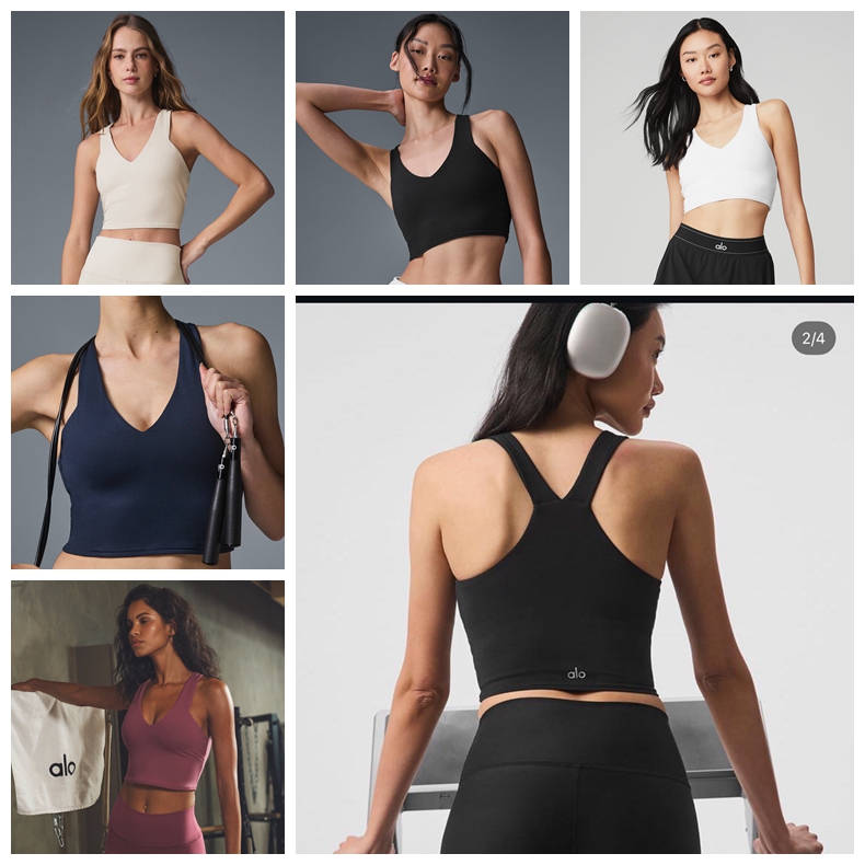 ALO Sports Yoga Vest with Inner Pad 
