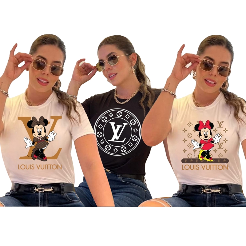 Louis Vuitton Summer Cotton T-shirt Street Style